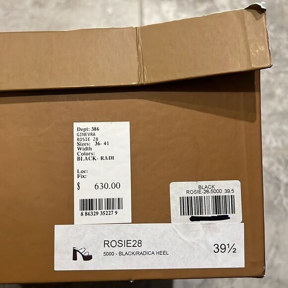 Gia Borghini X RHW Rosie Strappy Platform Sandals, New, Size EU 39.5 - Picture 11 of 14